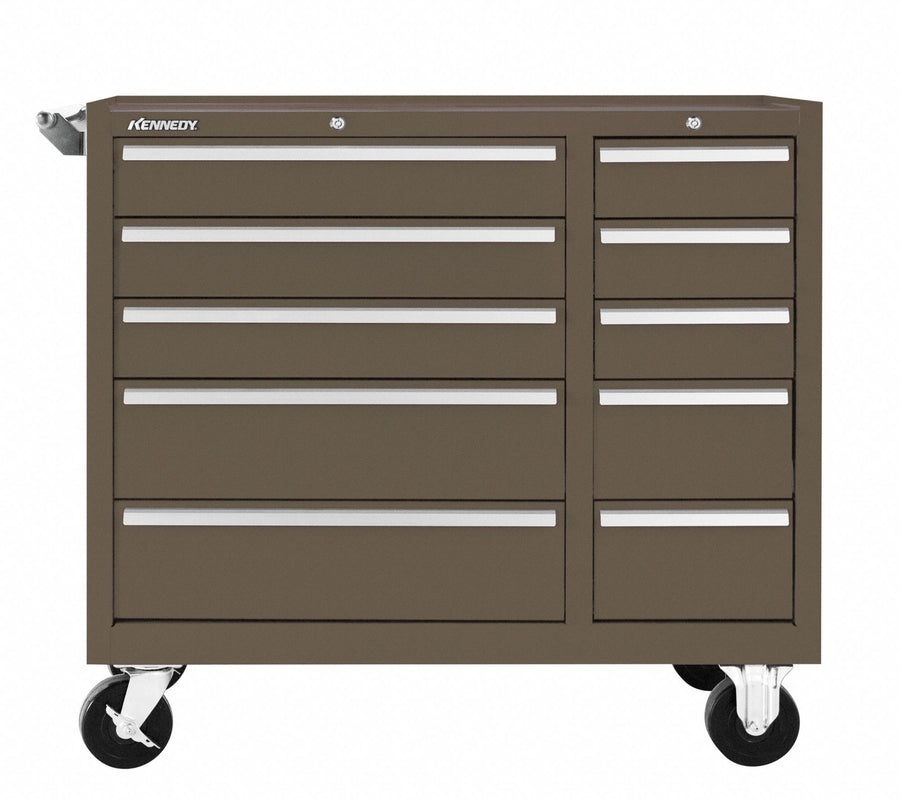 Rolling Tool Cabinet Brown Heavy Duty