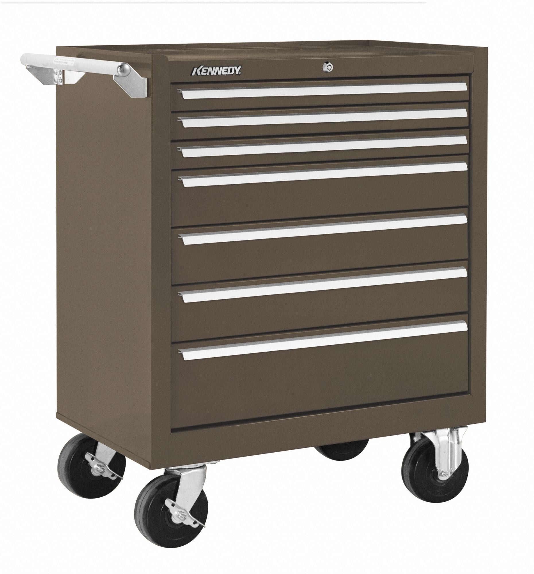 Rolling Tool Cabinet Brown Heavy Duty
