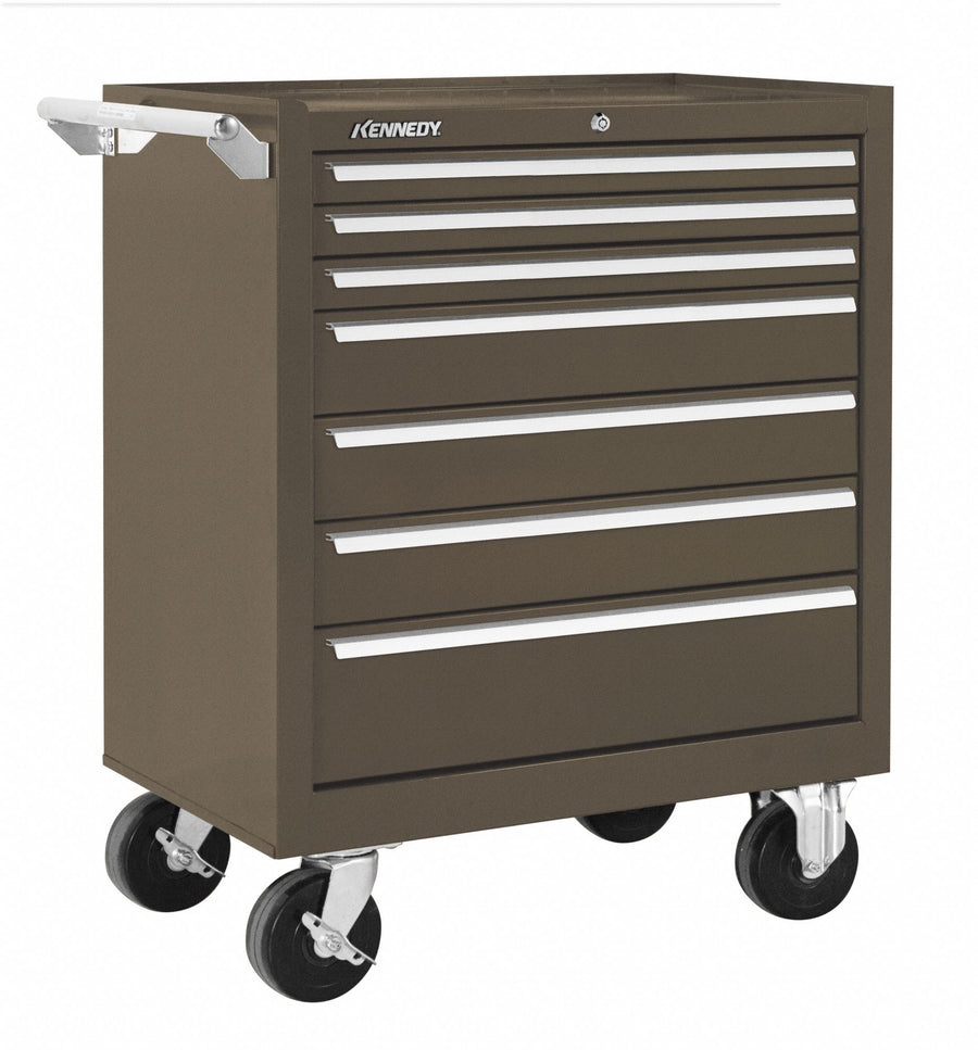 Rolling Tool Cabinet Brown Heavy Duty