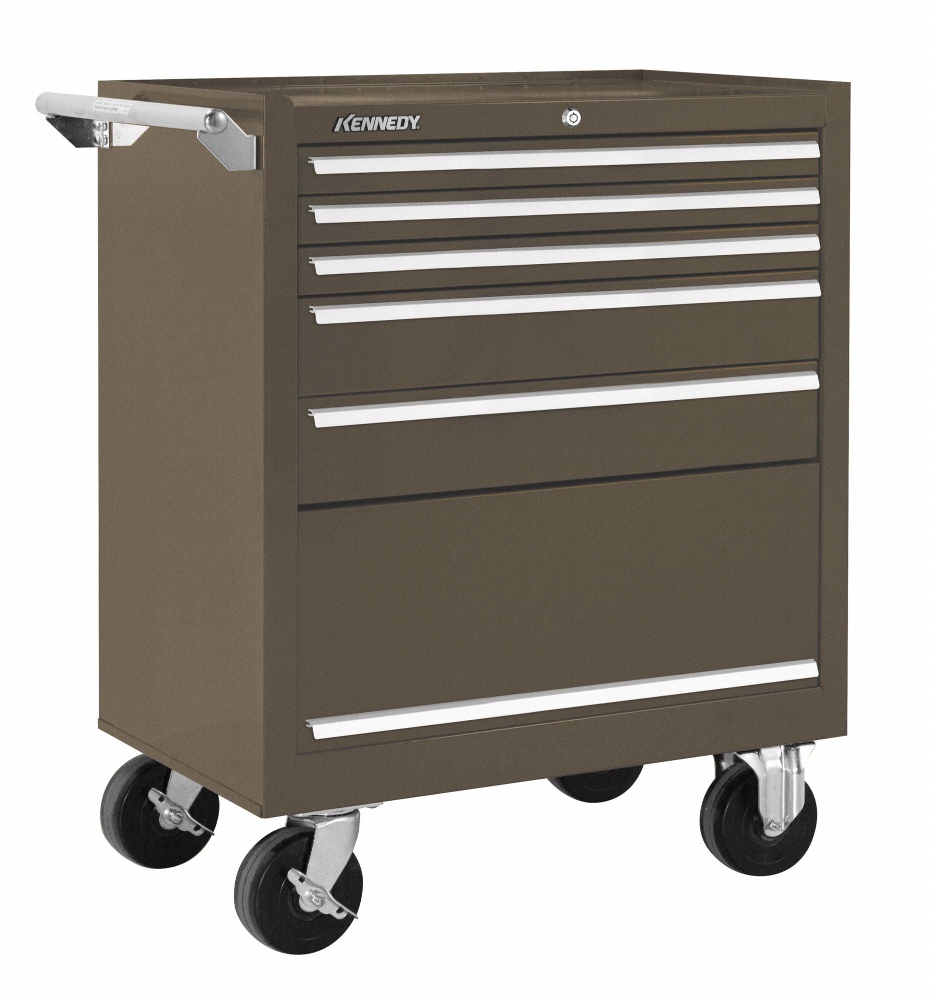 Rolling Tool Cabinet Brown Heavy Duty