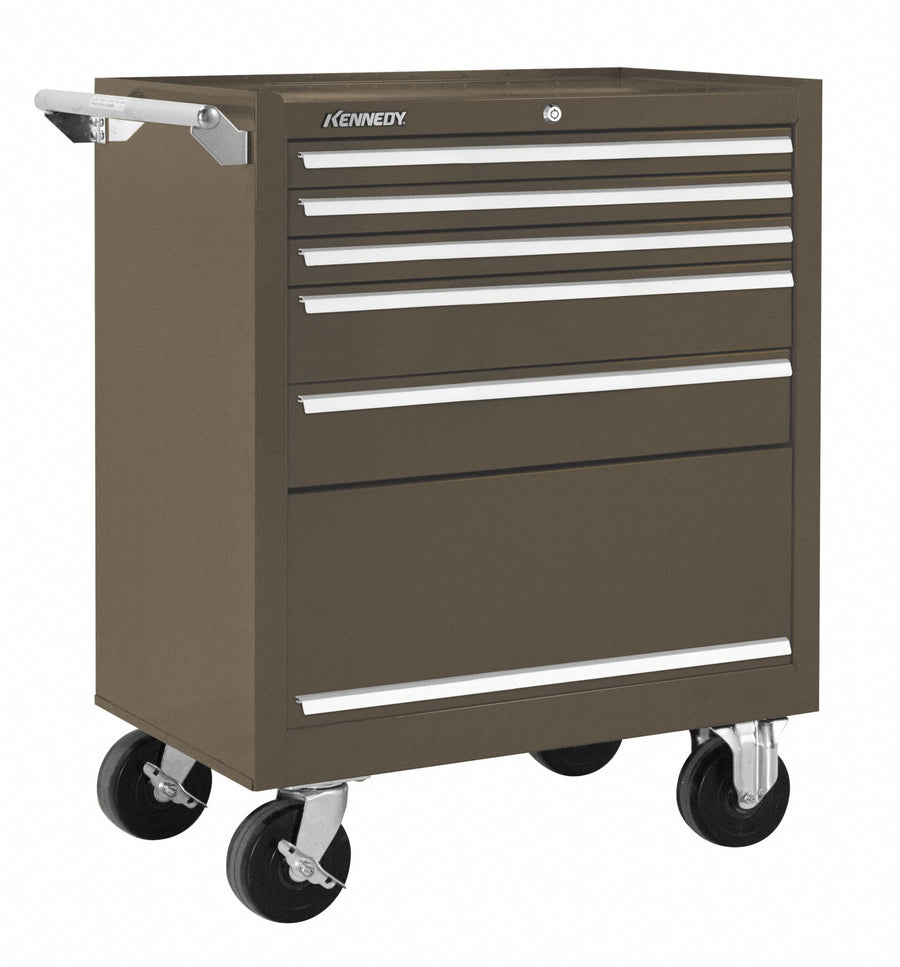 Rolling Tool Cabinet Brown Heavy Duty