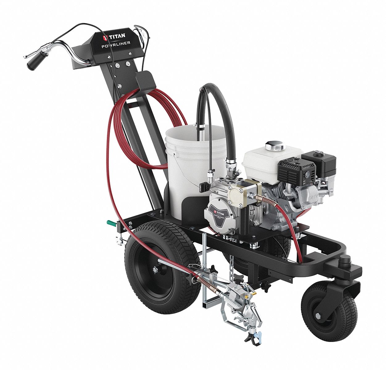 Striping Machine Holds 5 gal Aluminum