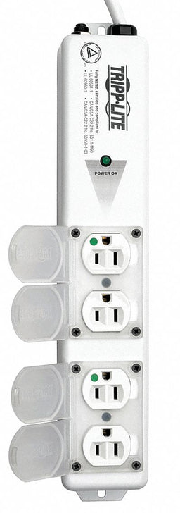 Outlet Strip 4 Outlet 15A 13-3/4 L Wht