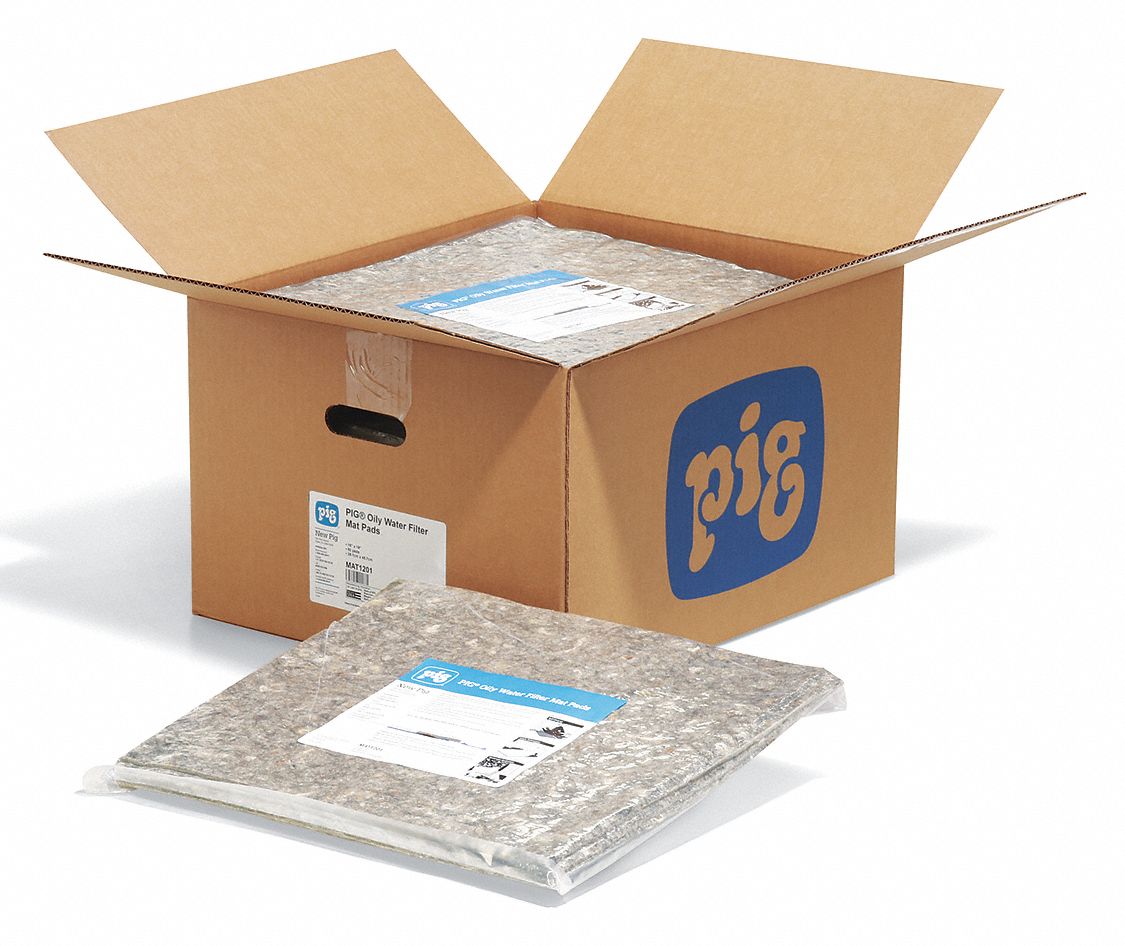 Oil Water Filter Mat Pads 18 L 15 W PK50