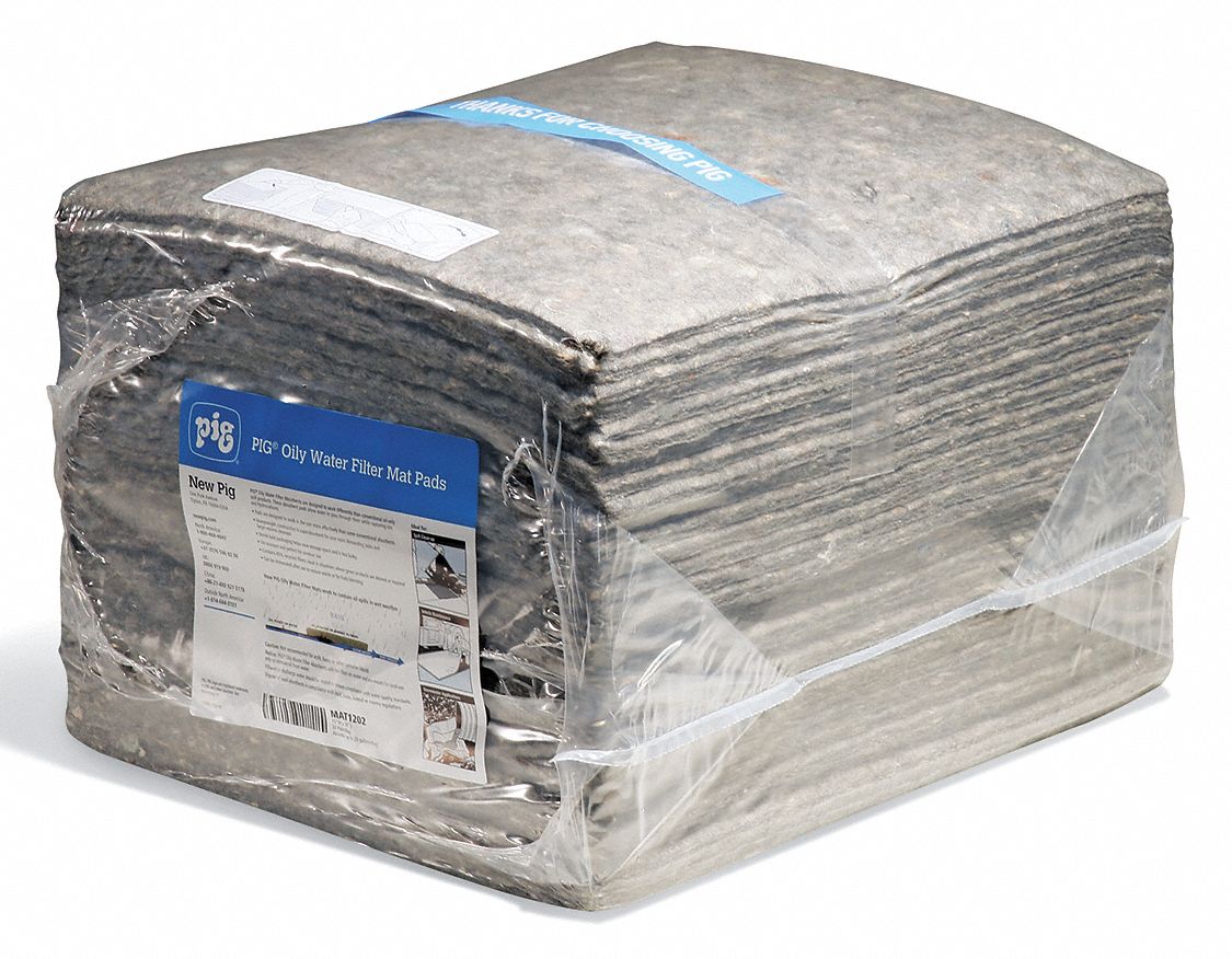 Oil Water Filter Mat Pads 18 L 15 W PK30