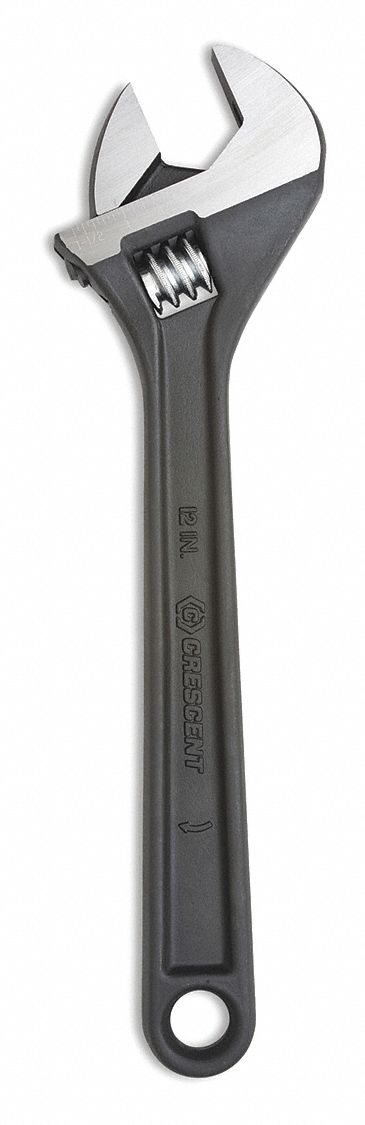 Adj. Wrench Steel Black Oxide 12