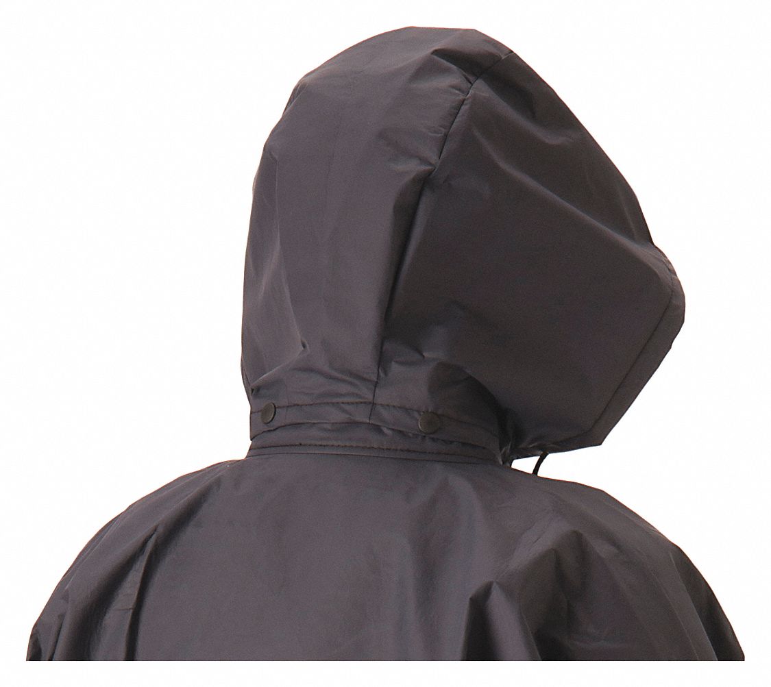 Flame Resistant Rain Hood Blue Snaps