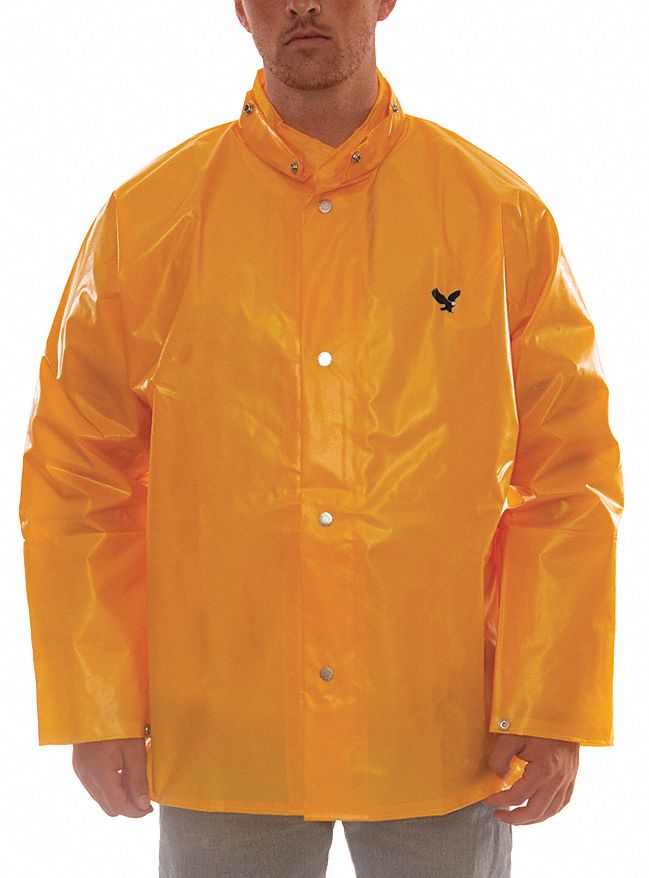 Rain Jacket XS Ylw Unisex 0.25mm Thick