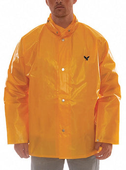 Rain Jacket L Ylw Unisex 0.25mm Thick
