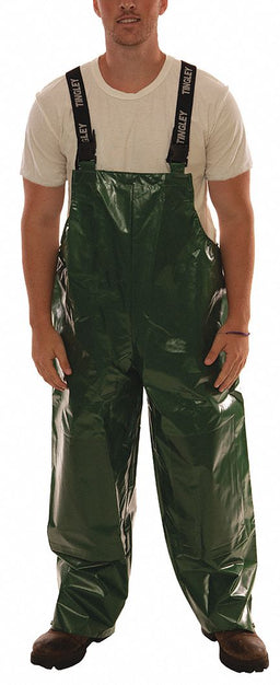Rain Bib Overall S Green Unisex