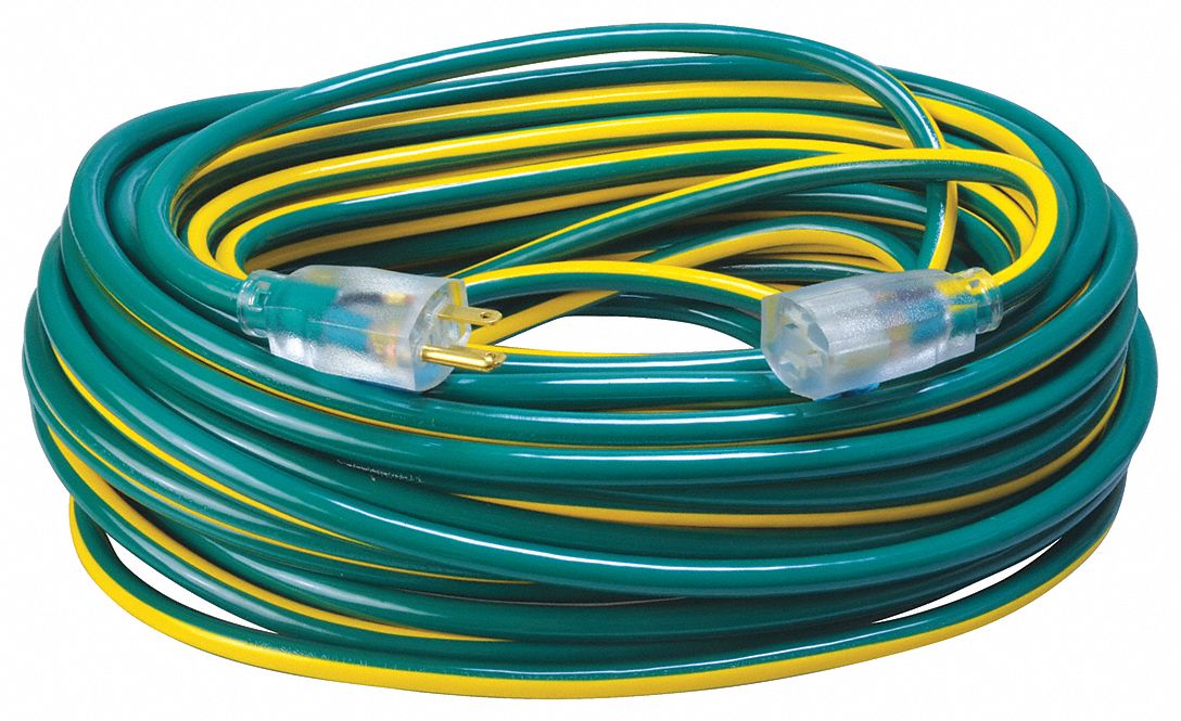 Extension Cord 12 AWG 125VAC 100 ft L