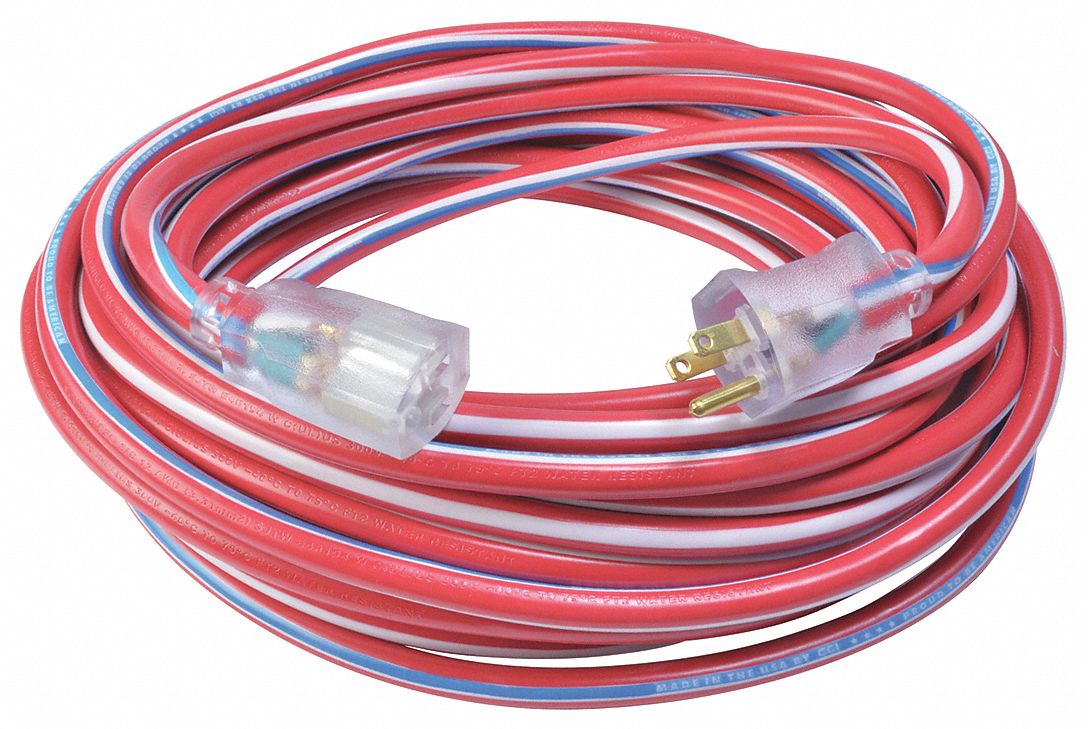 Extension Cord 12 AWG 125VAC 50 ft L