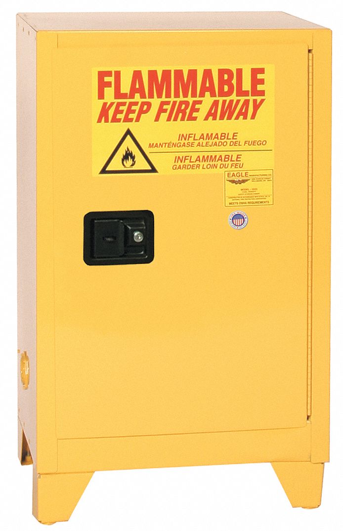 Flammable Liquid Safety Cabinet Yellow