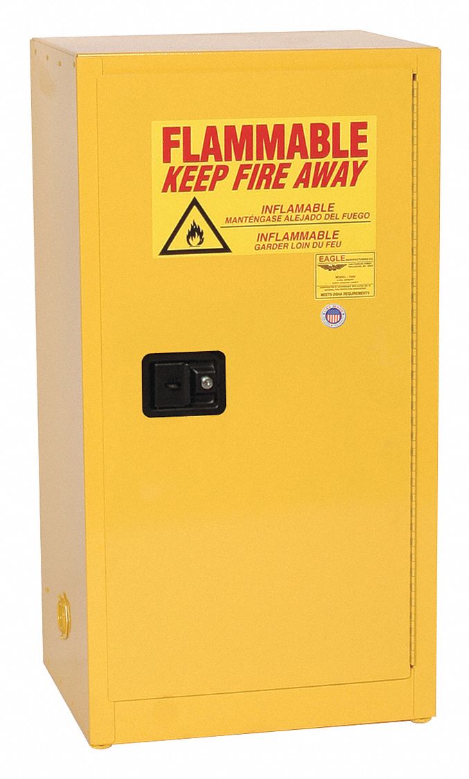 Flammable Liquid Safety Cabinet Yellow