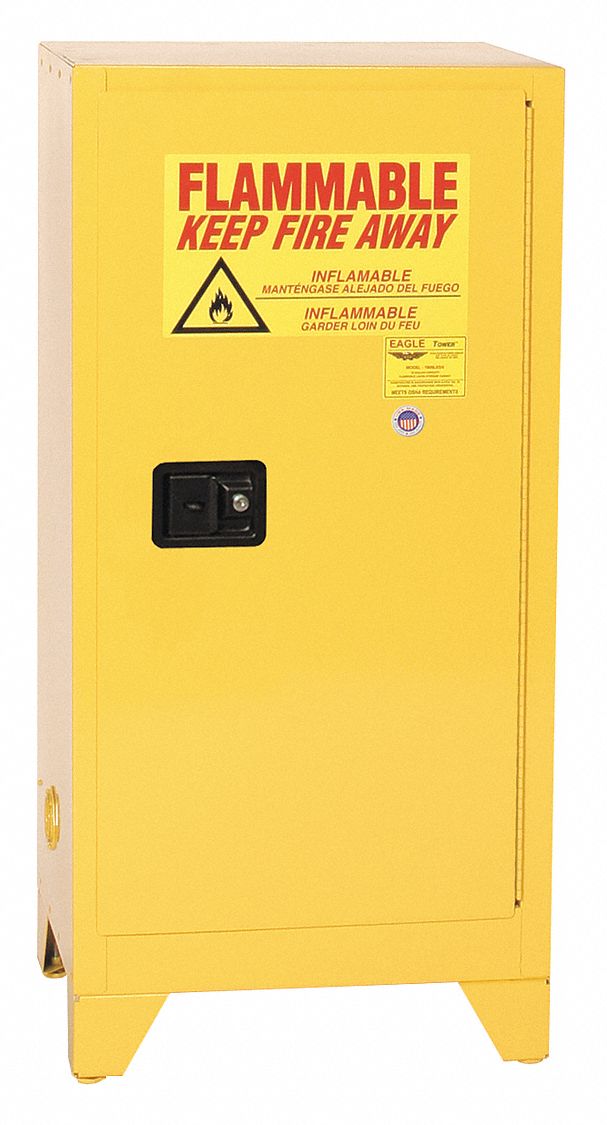 Flammable Liquid Safety Cabinet Yellow