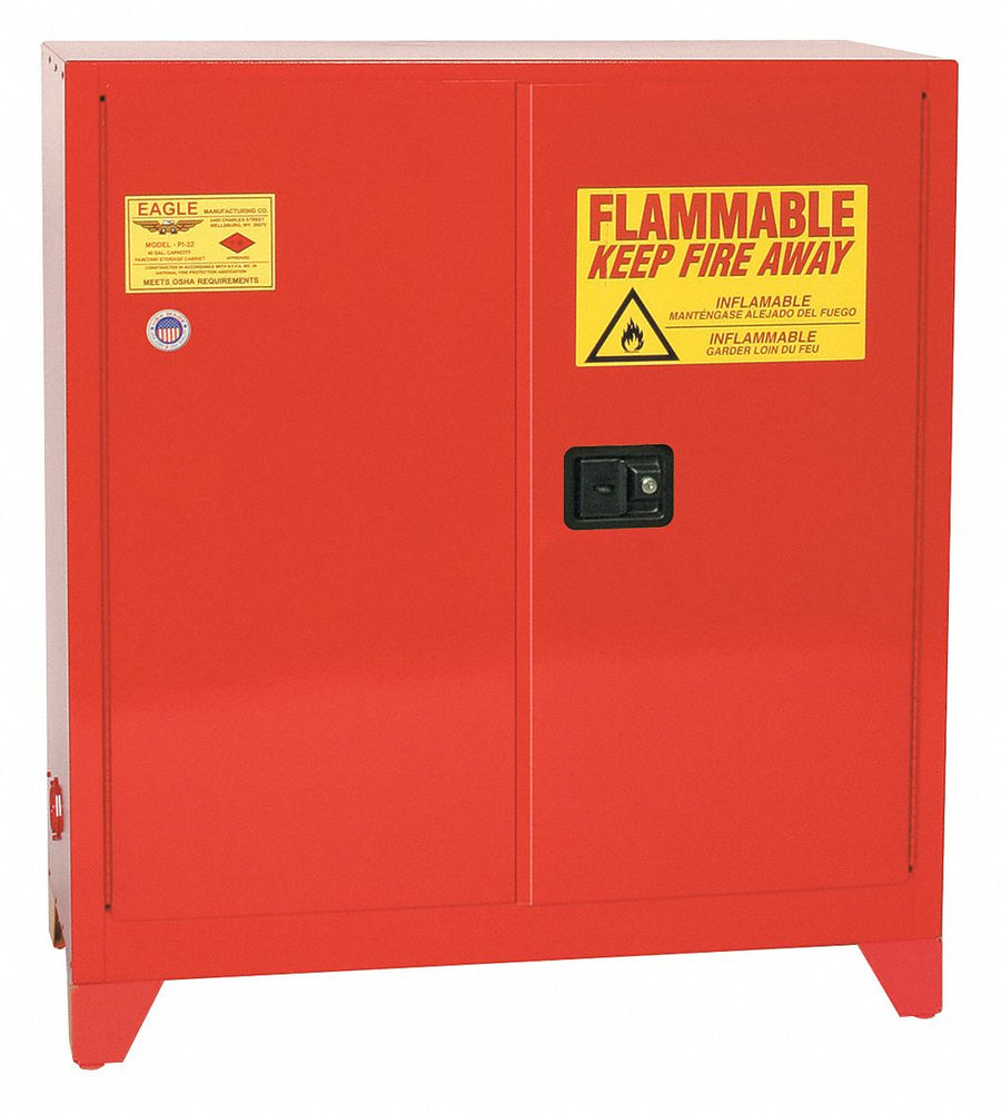 Flammable Liquid Safety Cabinet Red