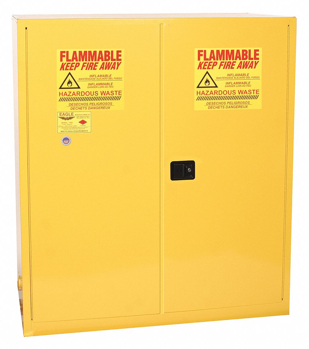 Flammable Liquid Safety Cabinet Yellow