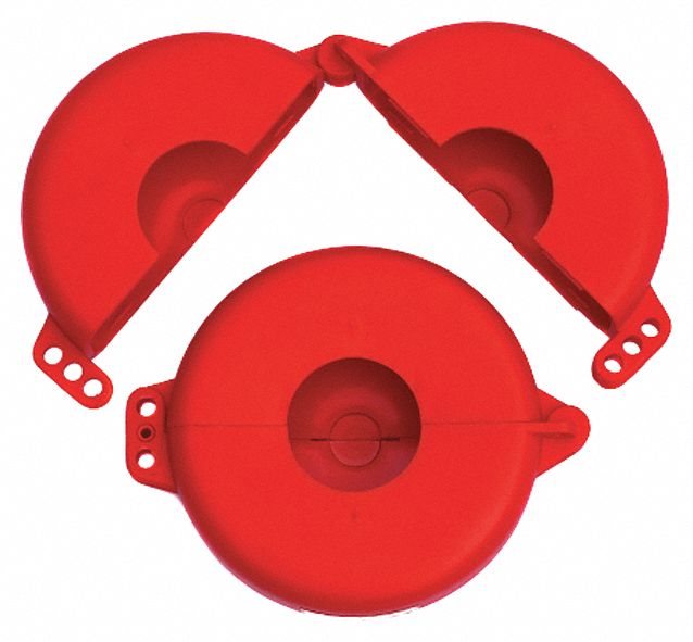 Gate Valve Lockout Red 12 L 2-1/2 H
