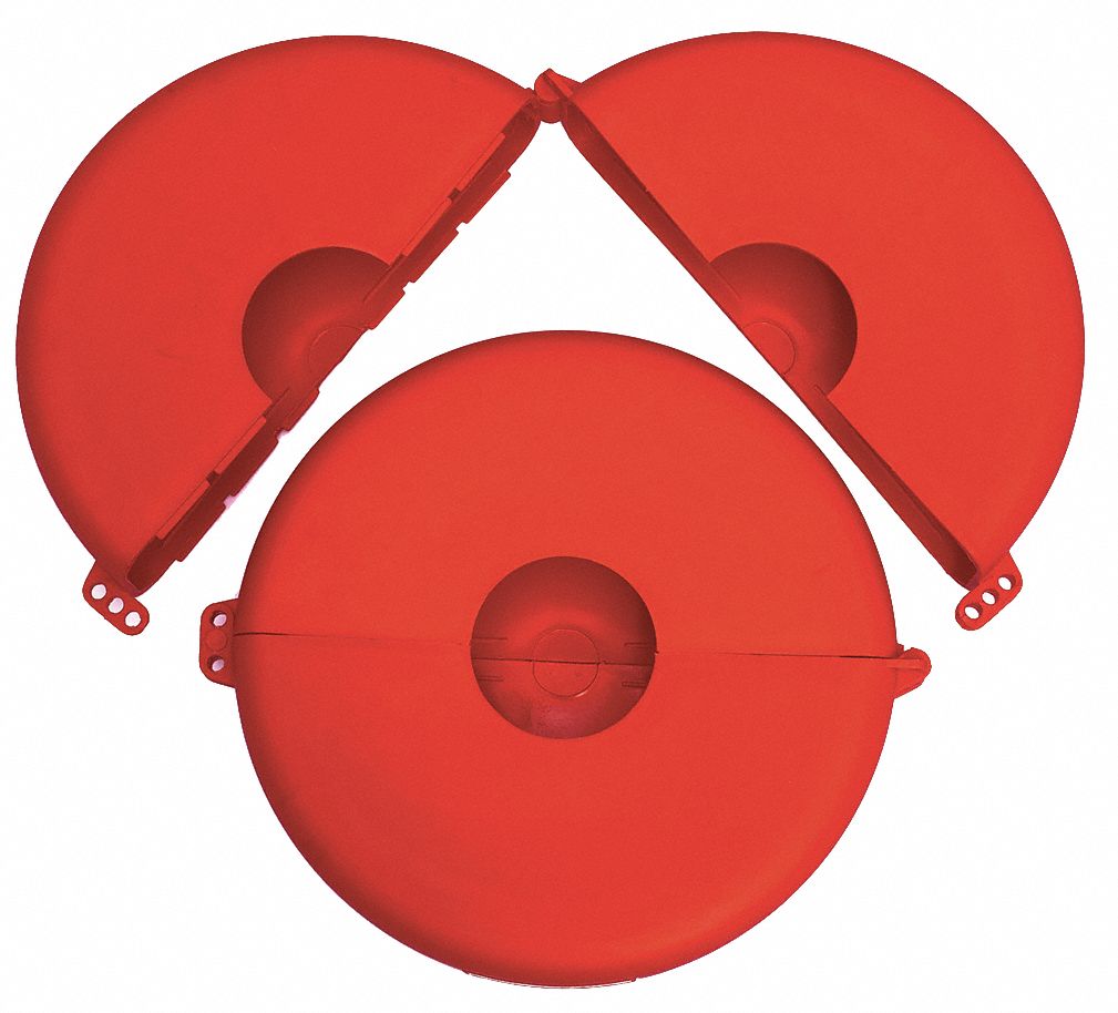 Gate Valve Lockout Red 16-1/4 L 2-1/2 H