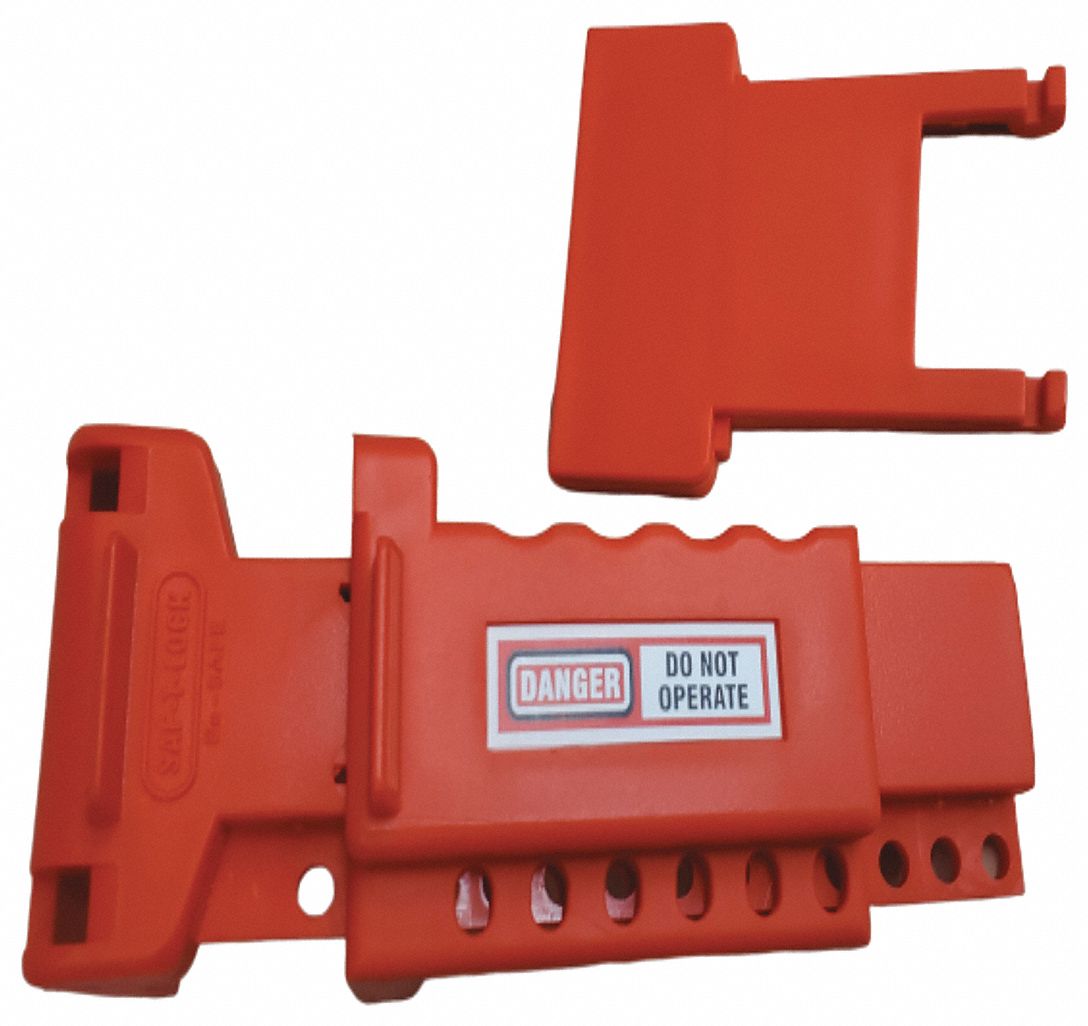 Ball Valve Lockout Red 8-1/2 L 4 H
