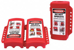 Universal Lockout Device Red 7-1/4 H