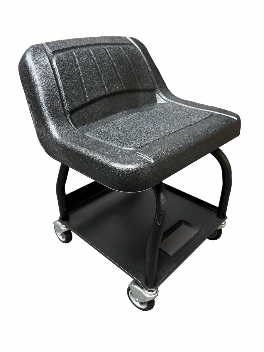 Mechanic Seat 17 H Steel 440 lb 4 Wheels