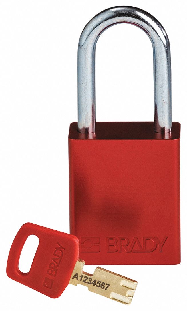 Lockout Padlock Al Red Key Different