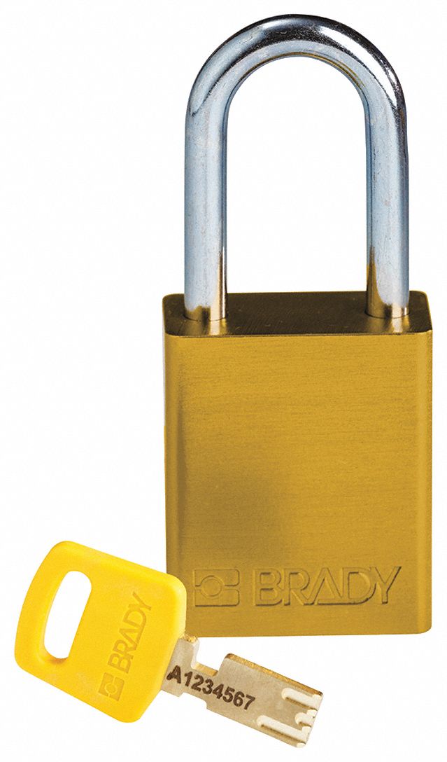 Lockout Padlock Al Yellow Key Different