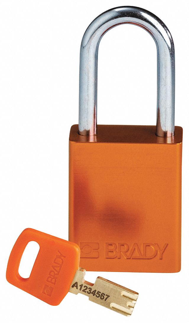 Lockout Padlock Al Orange Key Different
