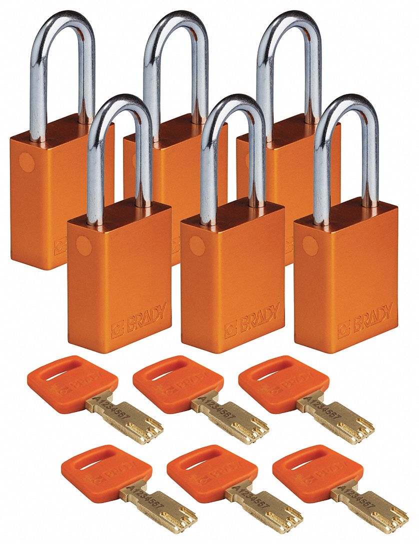 K7943 Lockout Padlock Al Org Key Different PK6