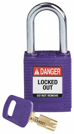 Lockout Padlock Purple 1-13/16 H Body