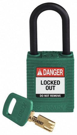 Lockout Padlock Green 1-13/16 H Body