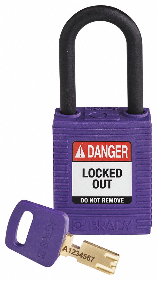 Lockout Padlock Purple 1-13/16 H Body
