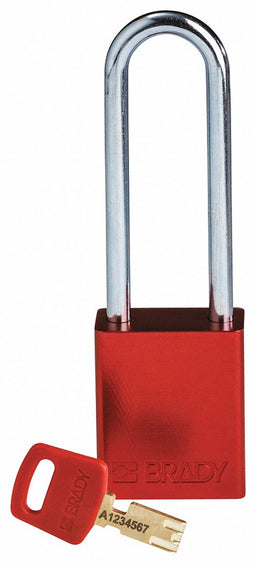 Lockout Padlock Red 1-13/16 H Body