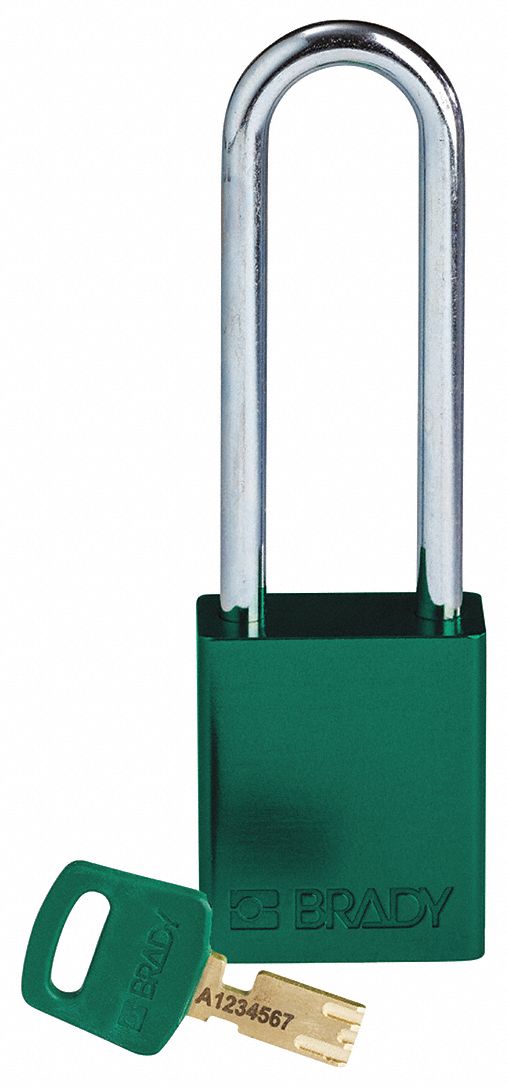 Lockout Padlock Green 1-13/16 H Body