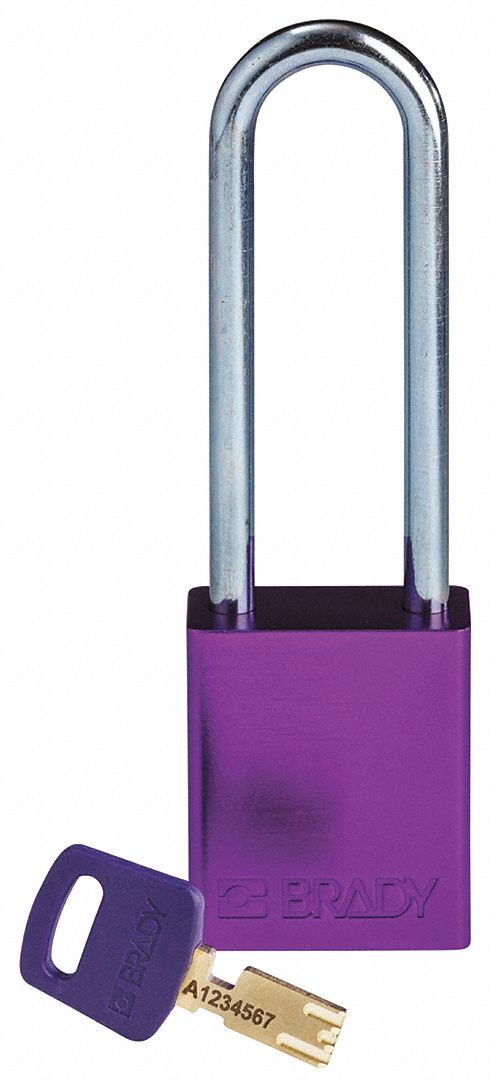 Lockout Padlock Purple 1-13/16 H Body