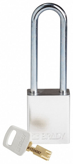Lockout Padlock Silver 1-13/16 H Body