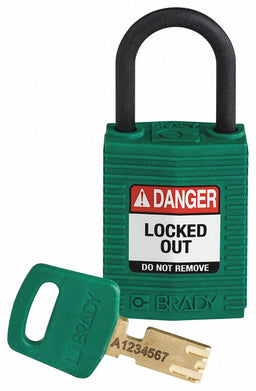 Lockout Padlock Green 1-21/32 H Body