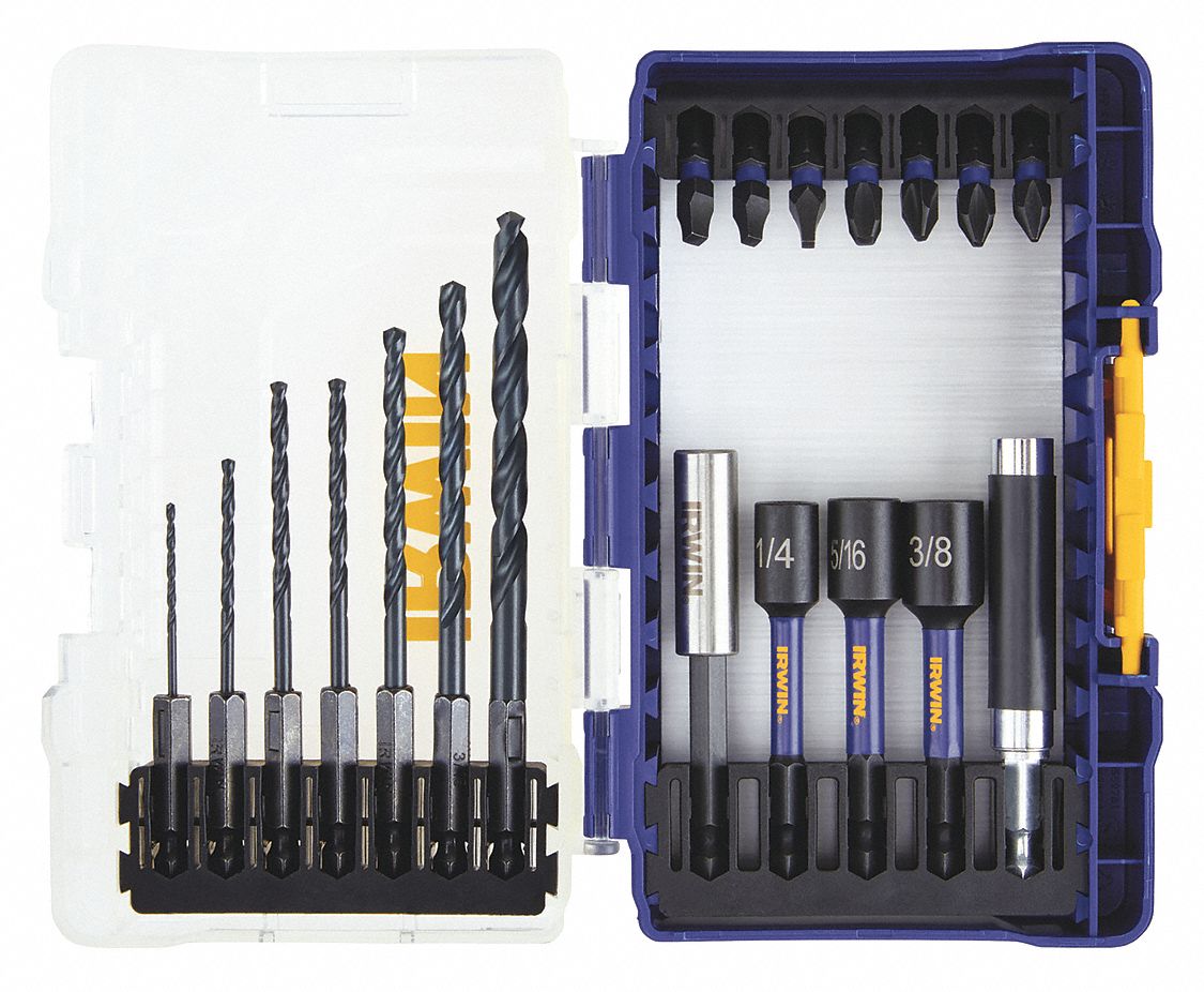 DriverBitSet 19pcs Steel Shank 1/4