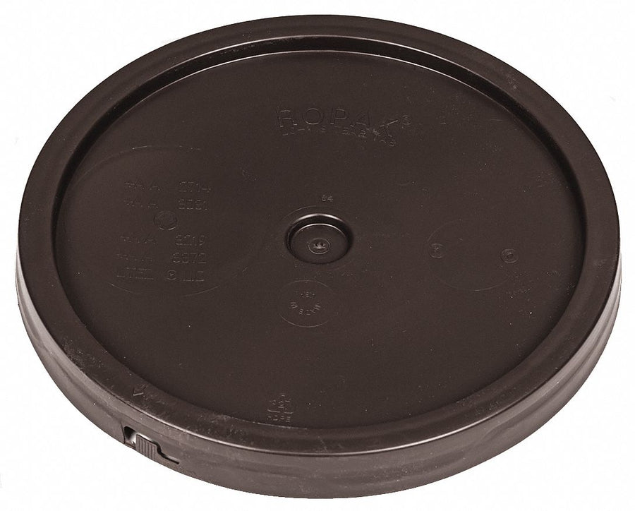Plastic Pail Lid Brown Plastic
