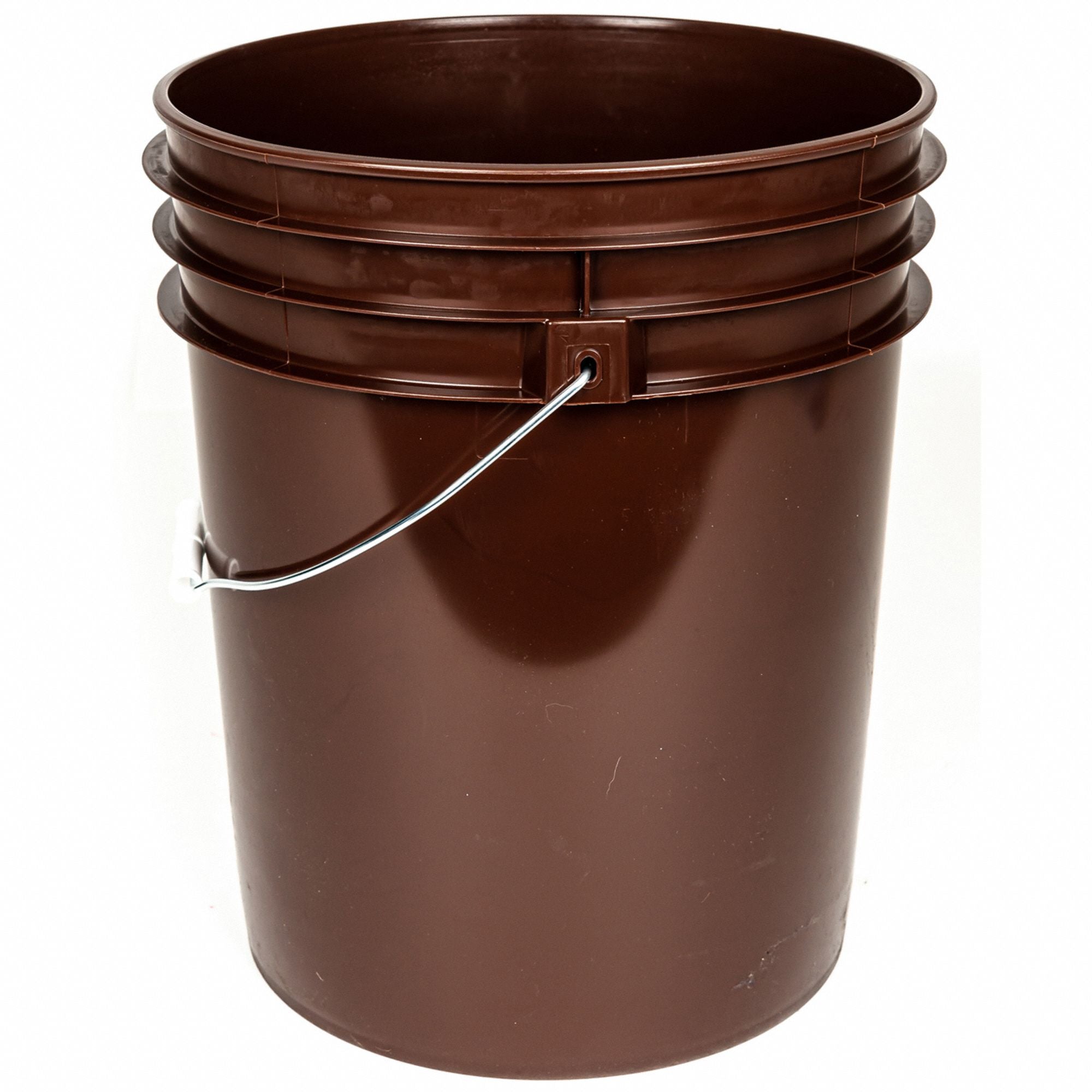 Plastic Pail Polyethylene Brown