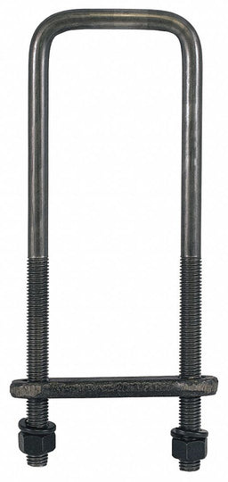 Square Bend U-Bolt Kit Steel 20 L PK4
