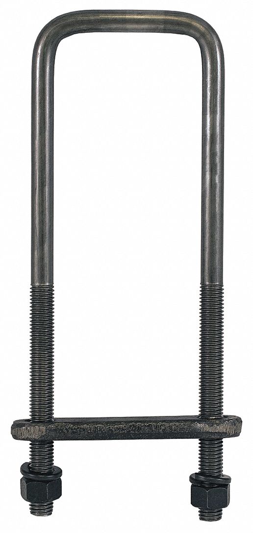 Square Bend U-Bolt Kit Steel 20 L PK4