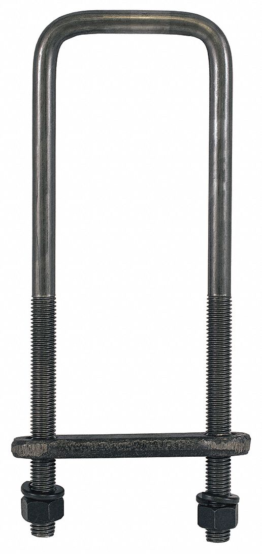 Square Bend U-Bolt Kit Steel 18 L PK4