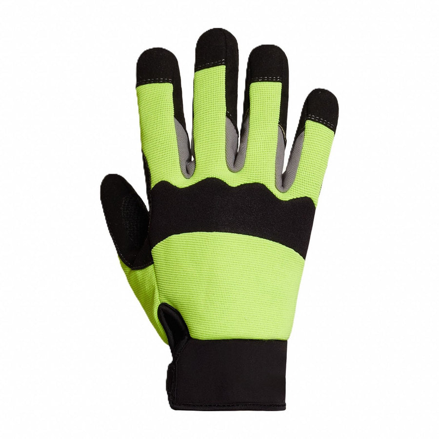 K2457 Mechanics Gloves Black/Lime XL PR