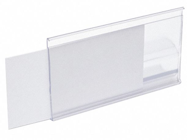 Label Holder Clear Smooth Slide In PK25