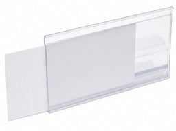 Label Holder Clear Smooth Slide In PK25
