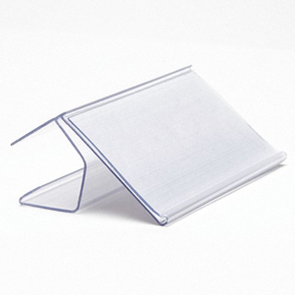 Label Holder Clear Smooth Slide-In PK25