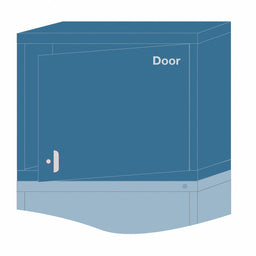 ModShelfCab 26 3/4 x30 x28 Blue 2Shlv