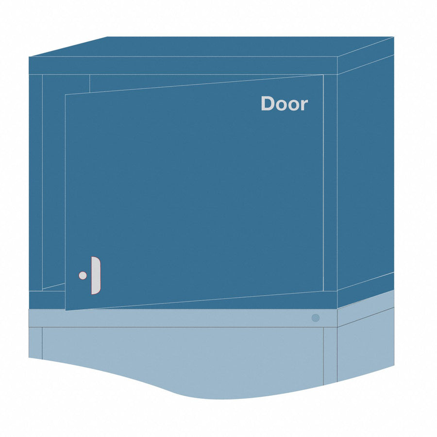 ModShelfCab 26 3/4 x30 x28 Blue 2Shlv